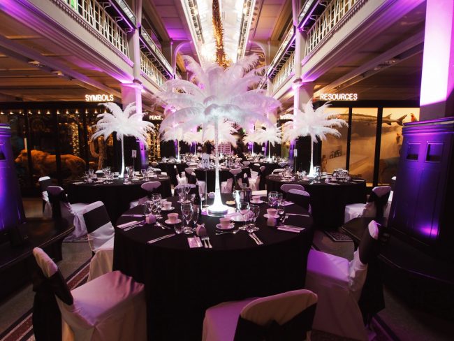 Stunning Large White Ostrich Feather Centrepiece