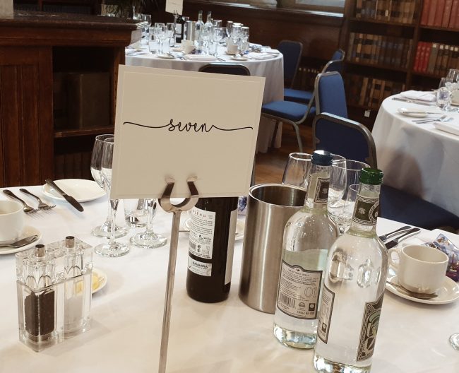 Table Numbers Wedding Stationery Manchester