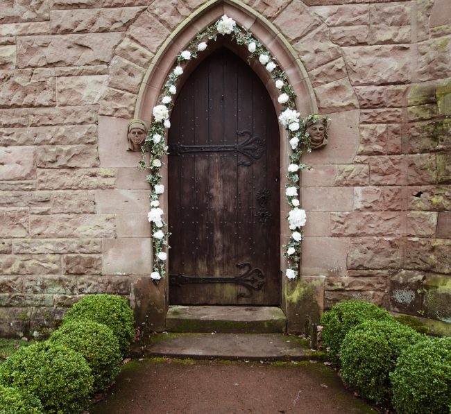 Church Floral Entrance Arch for Wedding