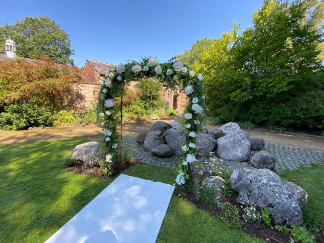 Floral Blossom Archway for Wedding Ceremony